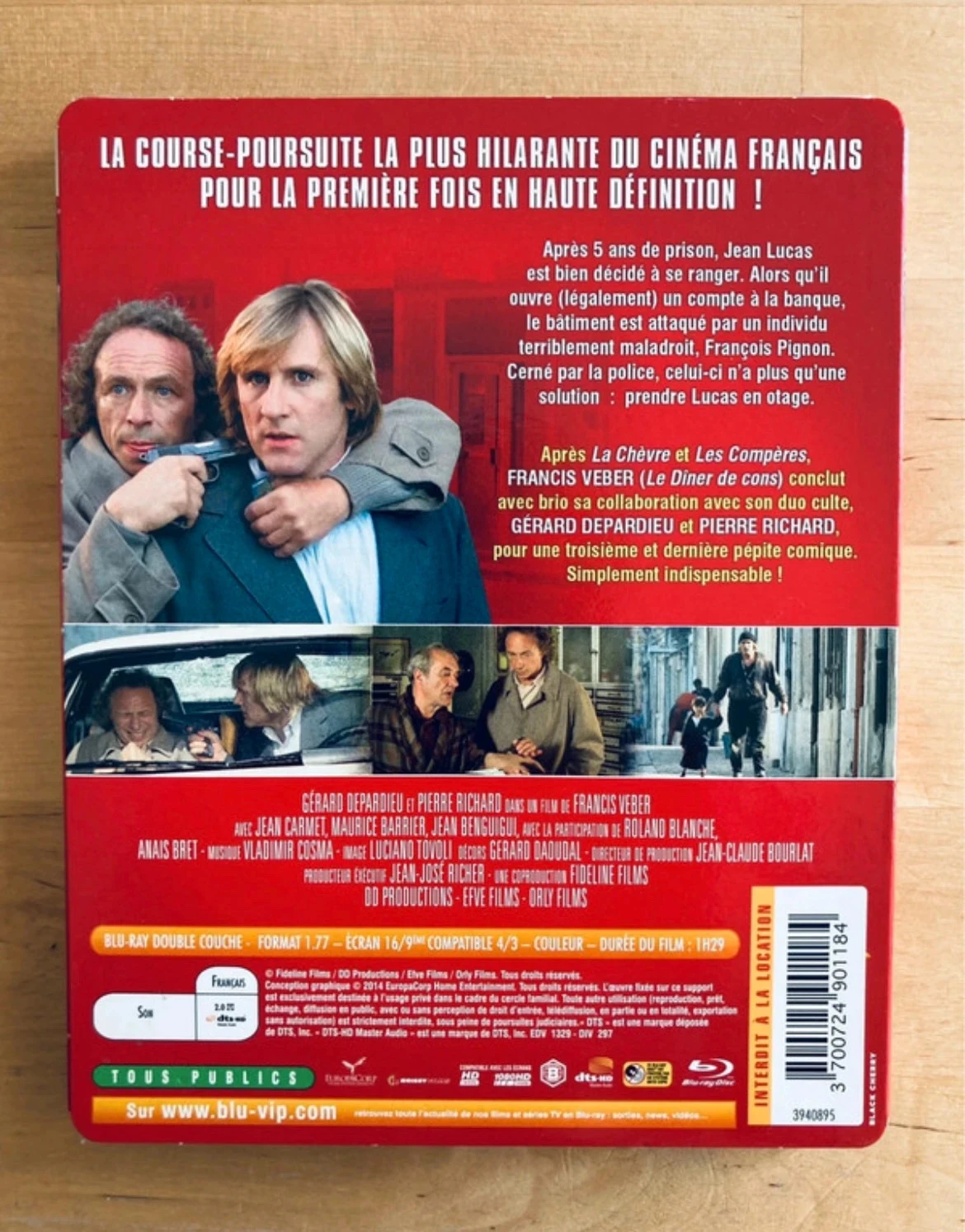 Blu-ray os Foragidos Gérard Depardieu Pierre Richard. – photo 2